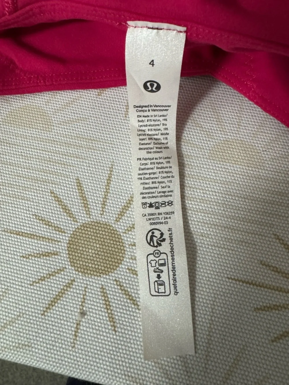 Lululemon Bright Pink Align Tank